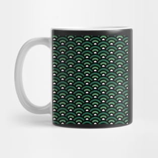 Seigaiha Green Pattern Mug